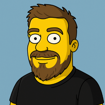 Simpsoncharakter der aussieht wie der Autor